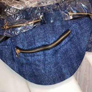 Custom denim adult cross body/fanny packs